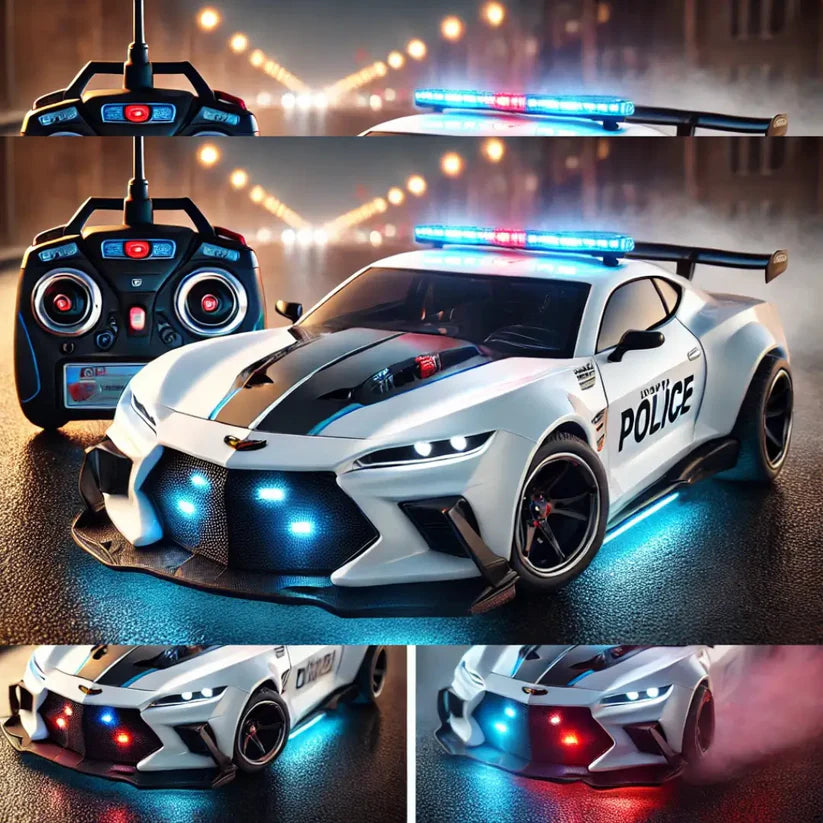 POLICE RACER - PATRULLA CON HUMO REAL Y LUCES