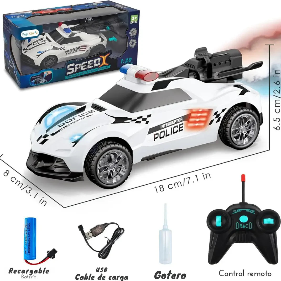 POLICE RACER - PATRULLA CON HUMO REAL Y LUCES