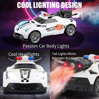 POLICE RACER - PATRULLA CON HUMO REAL Y LUCES